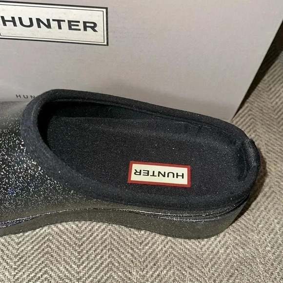 NWT HUNTER Boots Women’s Play Starcloud Clog Slip On Shoe Glitter Size 11 - Picture 7 of 13